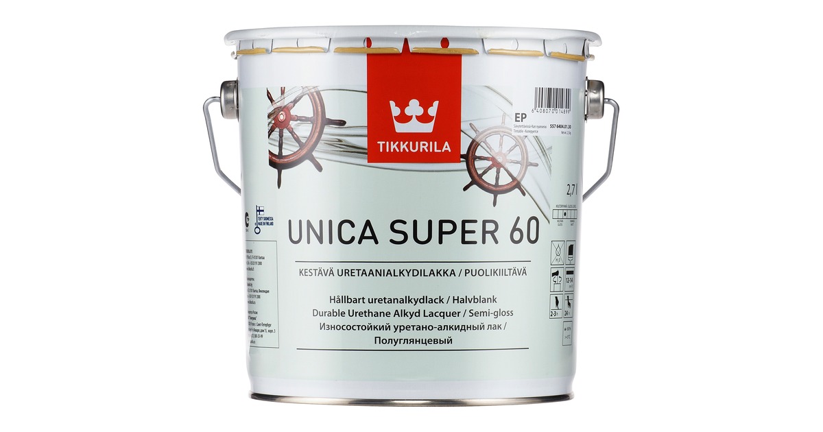 9 л полуглянцевый. Tikkurila лак bs-35. 7 л) алкидно-уретановый. "tikkurila" лак универсальный unica super 90. лак полуматовый tikkurila unica super 20 ер.