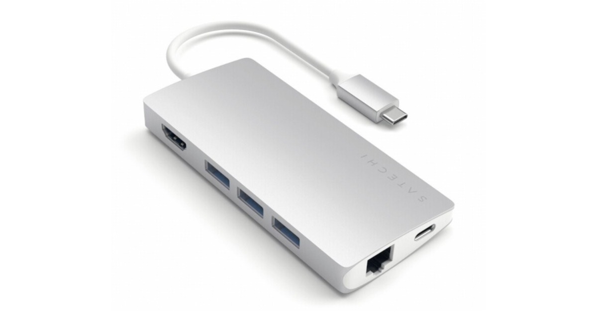 Satechi TypeC MultiPort Adapter 4K v2 Silver (STTCMA2S