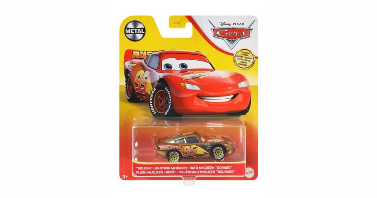 Disney Pixar The World of Cars Golden Lightning McQueen Golden Edition New  887961970890