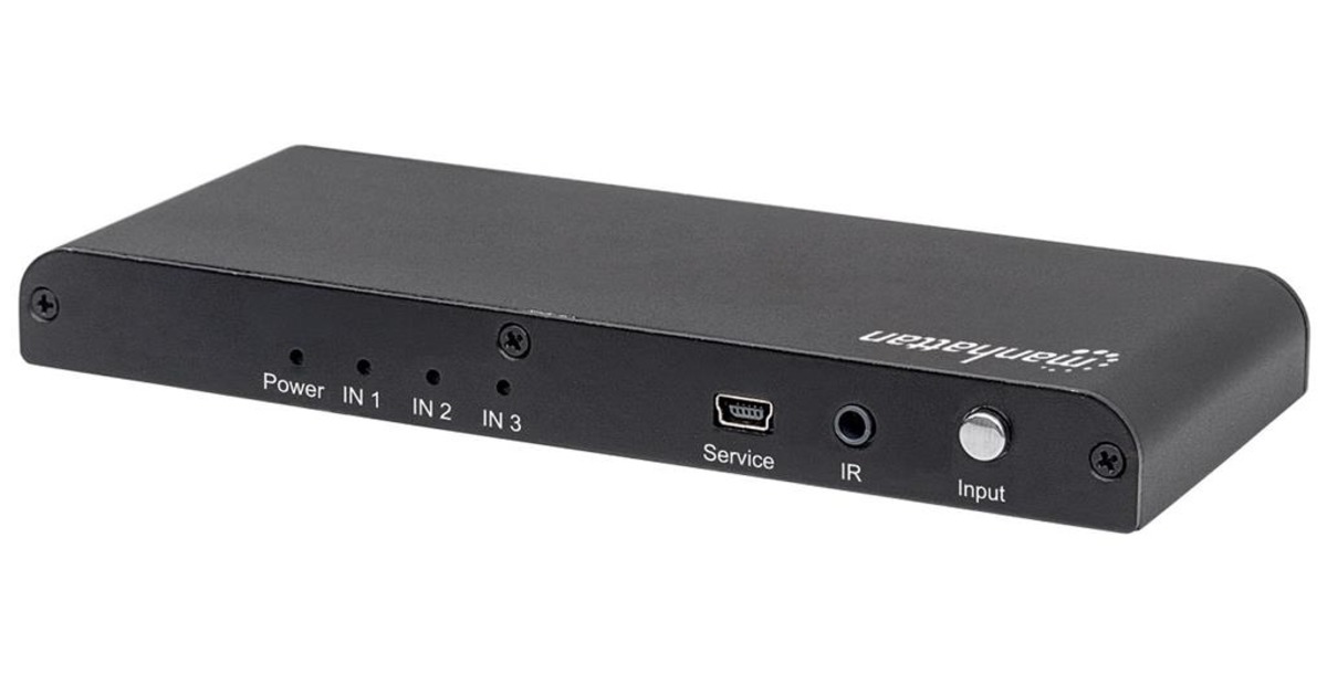 X input. Manhattan 2-Port HDMI Switch.