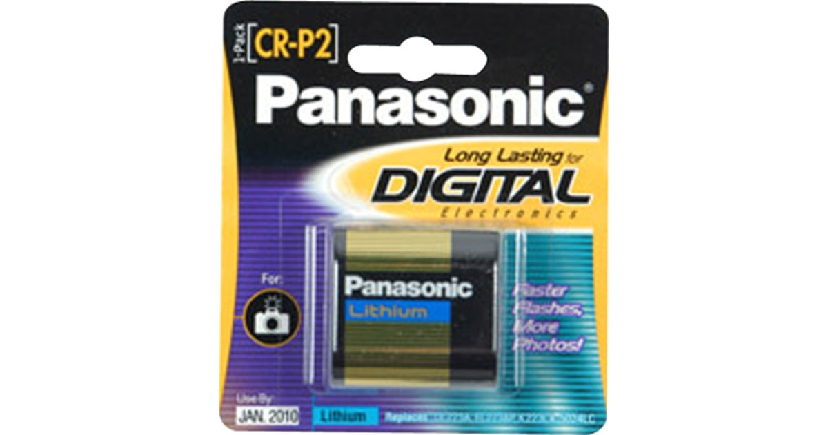 Panasonic - CR-p2, 6 V, 1400 mAh Li-ION, Photo, cr-p2l_1bp (Li-ION, Photo)
