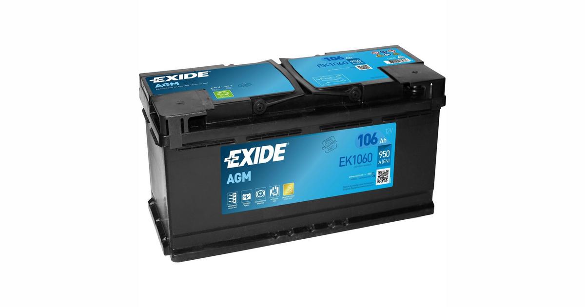 SALOME AUTO AUTOAKU EXIDE AGM 106AH 950A 392X175X190MM Hinnavaatlus
