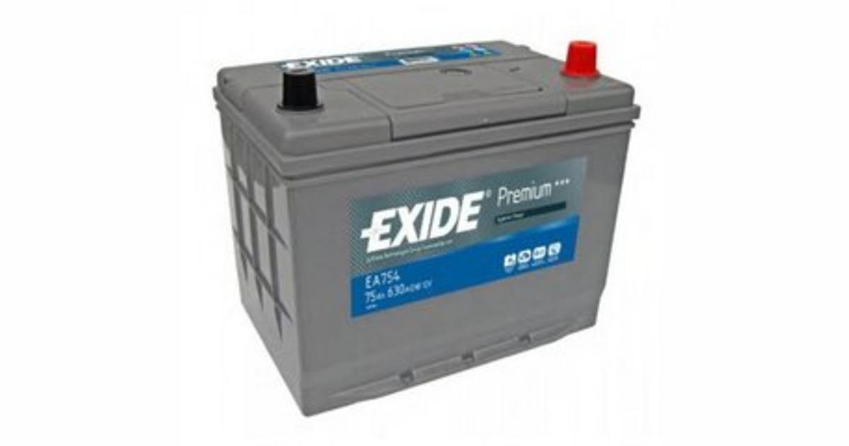 Exide Akumuliatorius EA754 75Ah 630A | Hinnavaatlus - Tehnikakaupade ...