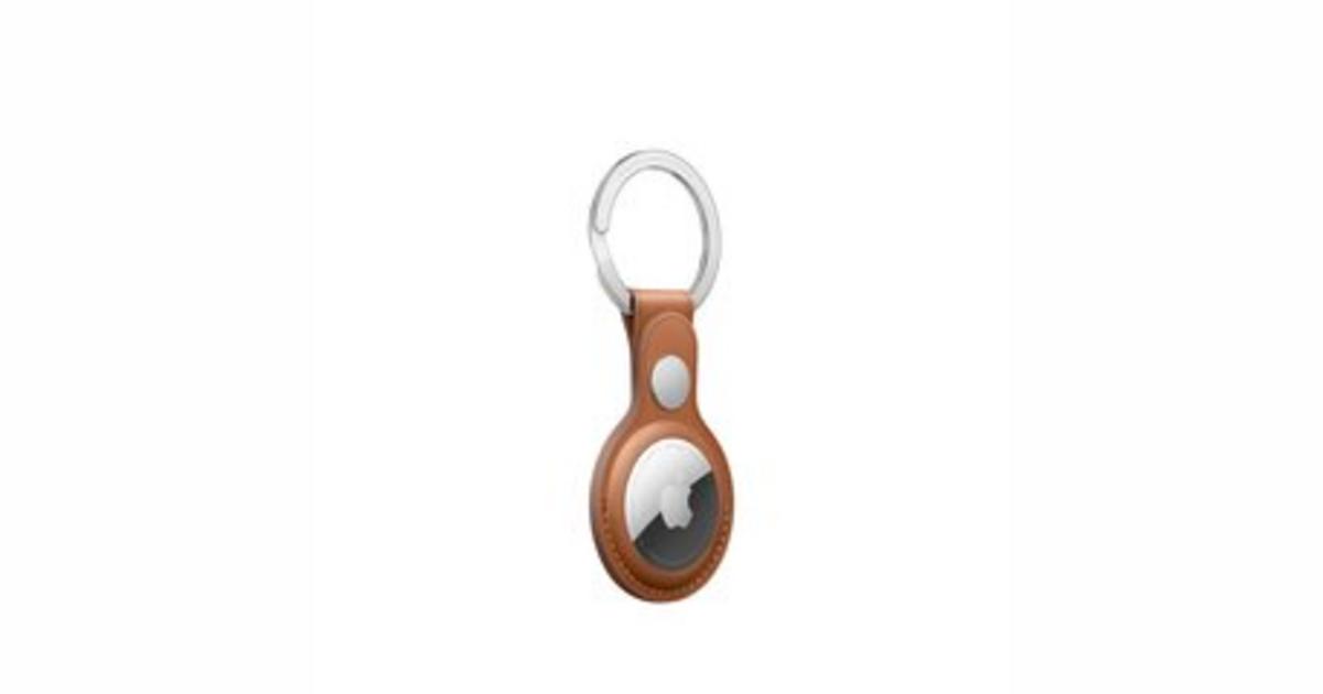 Apple AirTag Leather Key Ring Saddle Brown Hinnavaatlus