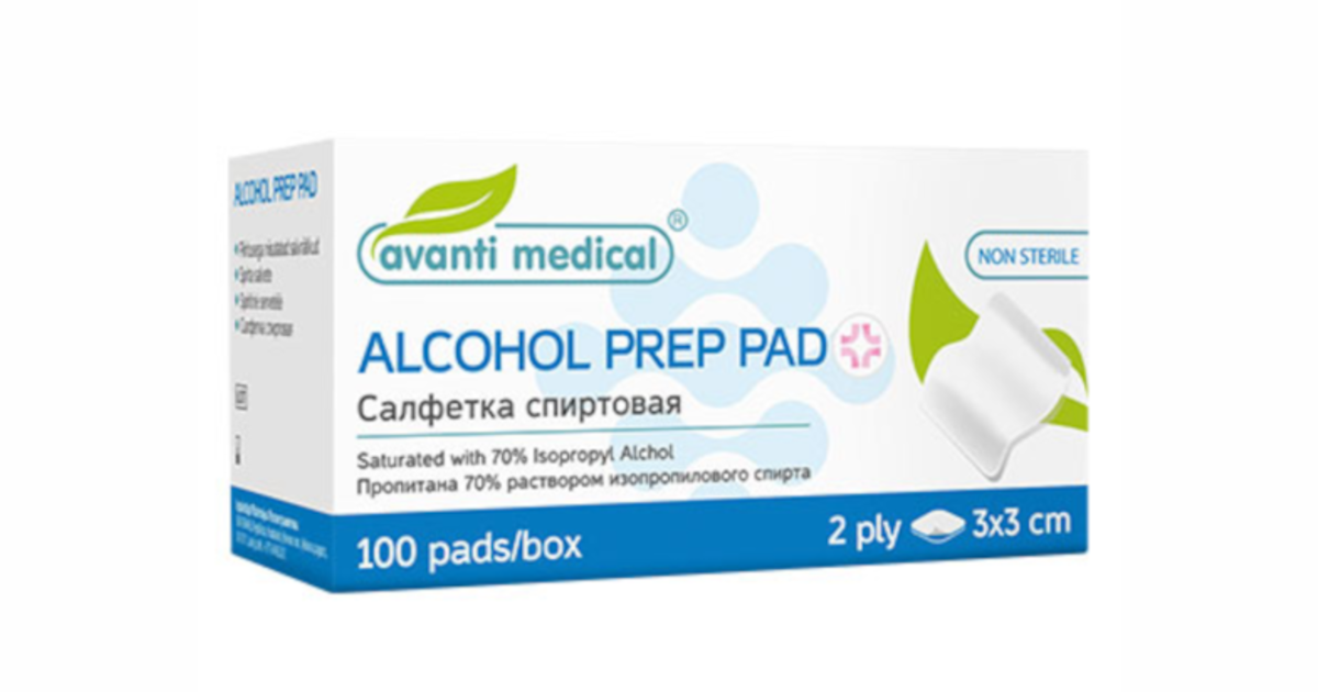 AVANTI MEDICAL piiritusega niisutatud salvrätikud 3x3cm N100 ...