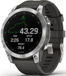 Garmin fenix 7, 47 mm, hõbedane / hall rihm - Spordikell