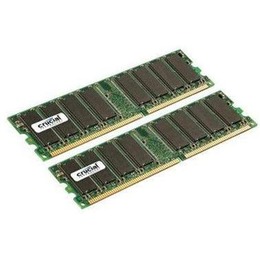 Crucial DDRAM PC-3200 400MHz 2GB CL3 (Kit of 2 - 1GB)