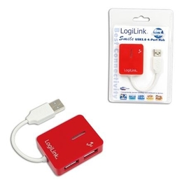 Logilink USB-hub UA0140 Red