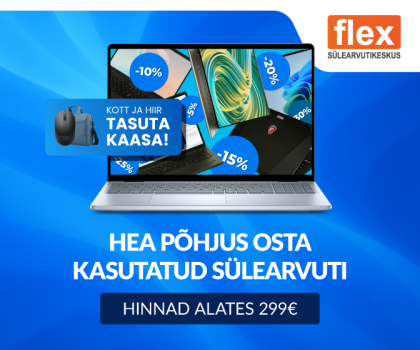 Kasutatud sülearvuti ostul kott ja hiir TASUTA kaasa!