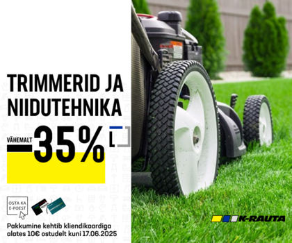 Mida iganes sa teed - K-rautas on alati valikut! Vii oma kevadprojektid ellu - kõik vajamineva leiad ühest kohast.